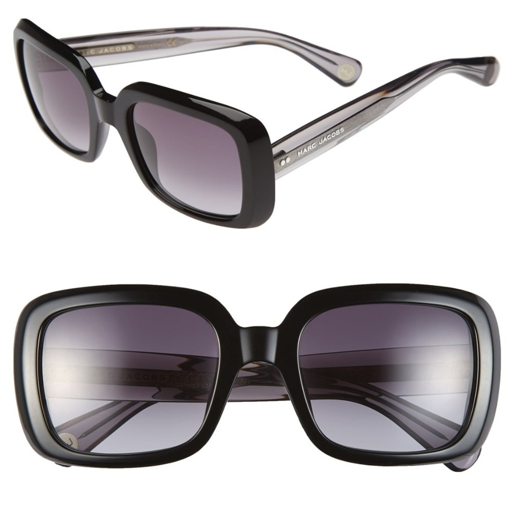 NWT MARC JACOBS Black 53mm Sunglasses New